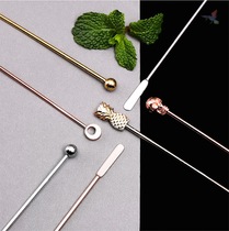 Nordic ins304 stainless steel coffee mixing rod creative Flamingo mixing spoon fruit milk tea beverage mixing rod