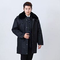 Security Coat Thickened Cashmere Medium Long Cotton Clothes Warm Cold Protection Lengthened Winter Duty Coat Multifunctional cotton-padded jacket for Men and Women