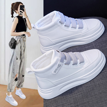 Hong Kong trend autumn 2021 shoelace-free womens shoes new Korean version of wild no belt sports white shoes women
