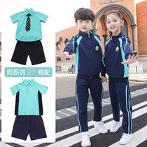 Kindergarten garden clothes spring and autumn school uniforms sportswear sets four-piece children British class uniforms school style