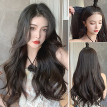 One-piece u-shaped curly wig sheet fluffy increase amount invisible hair extensions big wave wig woman long hair summer