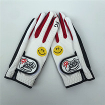 PG golf ladies gloves golf supplies breathable non-slip hands PG new Smiley Fashion sunscreen gloves