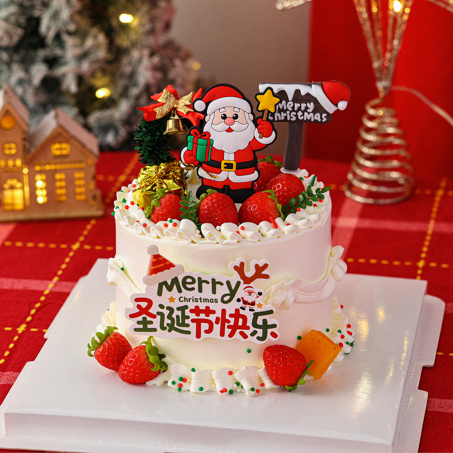 2025网红蛋糕插牌：治愈平安夜忧愁的圣诞仪式感神器-平安夜-淘宝好物网, image size:1500x1500