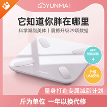 Yunmai good light mini2 smart body fat scale professional precision household scale usb charging body scale fat measurement