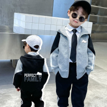 next sunny children suit boy spring dress long sleeve jacket 2022 new sportswear jacket two sets of damp