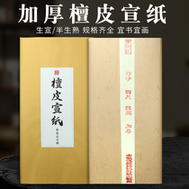 Cao Zhangji thickened rice paper four feet a whole piece of six feet of Xuan Xuan paper half-baked brush calligraphy Chinese painting creation special works of paper 6 feet eight feet three feet 4 Anhui sandskin freehand flowers and birds