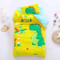 Kindergarten quilt three-piece set spring and summer cotton Class A baby quilt cover futon Childrens bedding six-piece set with core