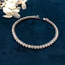 Natural South African Diamond Handwear 18K Gold Set 3 karat Love Diamond Bracelet with Authority Certificate
