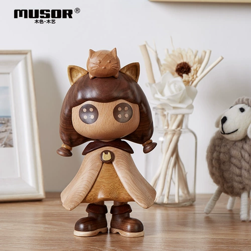 Musor Creative Miumiu Cat Mage Solid Wood украшения к друзьям по случаю дня рождения девушки высокое роскошное Рождество