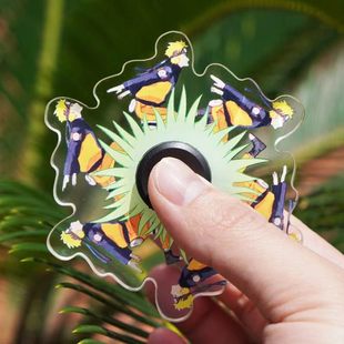 Douyin Same Naruto Fingertip Type spiral rotation Running Naruto Sasuke dynamic gyro