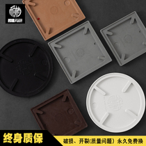Yanzhi flower pot tray chassis Square-shaped thickened resin imitation cement tray base non-slip water splash plate large