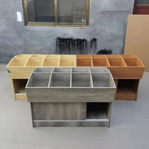 Supermarket rice grain barrels rice bucket rice Cabinets assembled twelve-gram rice noodles wooden shelves grain cabinets dried fruit bulk containers
