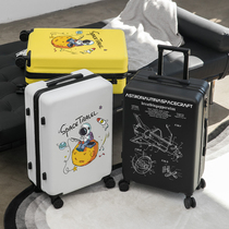 Suitcase Female Japanese small graffiti student trolley case 2021 new male 20 inch strong and durable 24 suitcase