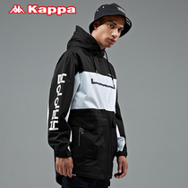 Kappa Kappa outlets Artists Joint Male Sports Long Windbreaker Hooded Loose Long Sleeve Jacket