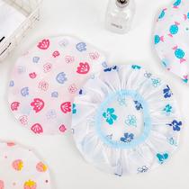 Shower cap women waterproof bath headgear for adults and children cute care hair cap kitchen stir-fry hats