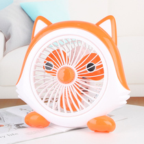 Cartoon electric fan mini student dormitory bed office silent household plug-in table fan electric small fan
