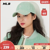 MLB official male and female corduroy baseball cap couples casual soft top warm windproof 21 autumn and winter New CPC01