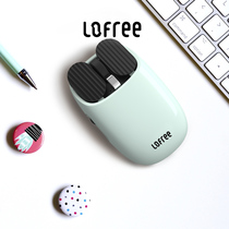 lofree Lofree mouse potato chips Wireless Bluetooth dual mode rechargeable office personality male and female students cute little hand mouse Apple notebook desktop computer universal Lake Blue keyboard set