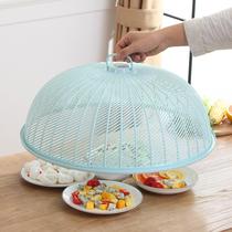 Cover food flies table cover kitchen household cover plastic thick large dustproof food round