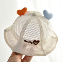 Baby hat summer thin male baby fisherman hat shade cute super cute baby spring and summer childrens hat for girls