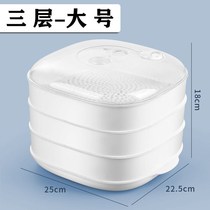 Microwave oven special steamer steamer steamer heating steamed buns God utensils multifunctional steamed rice egg container double drawer