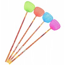 Fly swatter artifact extended large thickened fly swatter plastic extended bamboo rod handle household mosquitoes