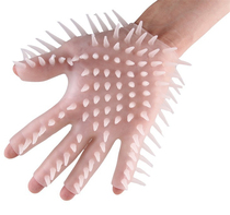Massage fun mace orgasm gloves unisex lower body masseuse teases passionate soft thorns