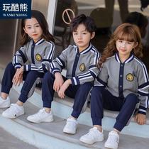 2021 Kindergarten garden uniform Autumn primary school school uniform class uniform Autumn and winter British style sports graduation baseball uniform