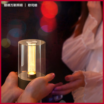 Landvance candlelight rechargeable table lamp Bedside bedroom good night light Tanabata gift bar desktop atmosphere light