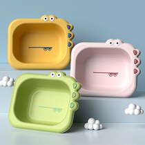 3 sets of newborn baby washbasins newborn childrens products fart p cartoon home three-piece baby Basin