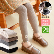 Girls punch pants in autumn winter wear baby plus nine in spring and autumn thick childrens pantyhose