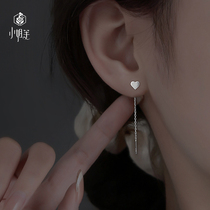 S925 Pure Silver Loving Flow Suear Line Female Earrings Long earnail superior Sensation Temperament Ear Accessories 2022 New Tide
