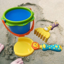 Childrens beach toy set Shovel bucket Outdoor soil baby digging sand to play with sand tools June 1 Childrens Day