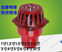 Water Pump Flange Bottom Valve Cast Iron Ball Check Valve Filter Suction Valve Pump Inlet Pipe Filter Faucet