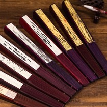 S 10 inch fan fan Chinese style male fan Classical ancient style ancient stacked blank silk cloth bamboo bone fan summer