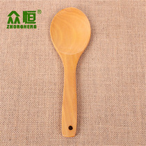 Chinese style modern wind big curved spoon creative fashion gift Lotus wood soup spoon rice spoon wooden spoon manufacturer