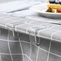 Tablecloth Transparent non-slip clip fixing buckle Household table corner tablecloth clip holder Plastic snap table cloth small clip