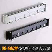 Kitchen hanging rod-free hole-free aluminum hook wall hanging shovel spoon multi-functional kitchenware hanging frame