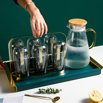 Nordic Light Lavish Heat Resistant Glass Cup Suit Bilayer Anti-Burn Green Tea Cup Coffee Cup Living-room Home Drinking Water Cup