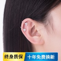 Pt950 platinum imported moisanite earrings four claws earrings for men and women 18K gold pure silver earrings