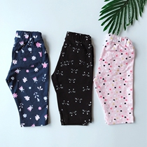 80-110 foreign trade ammonia cotton girl big fart 8 long pants summer thin and loose 100 hitch baby elastic