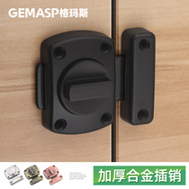 Zinc alloy door bolt lock lock anti-theft door lock buckle inner door opening buckle simple lock door lock open cover reverse lock latch