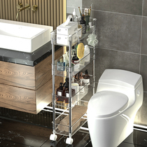 Removable washroom Bathroom Clips Sewn Shelving Racks Floor Wash Terrace Toilet Bathroom Small Stroller Containing Shelf