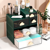 Light luxury desktop storage box drawer countertop dressing table cosmetic lipstick skin care mask sundries rack