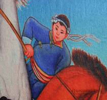 Inner Mongolia handicrafts characteristic felt painting color felt painting horse painting hanging painting yurt decoration painting yurt decoration painting