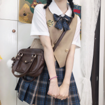 (Galaxy sales store)(Galaxy female high school) JK uniform grid skirt pleated skirt School supply ceremony genuine