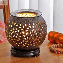 Classical aromatherapy lamp ceramic plug-in home Chinese style essential oil lamp stove home decoration Hotel beauty salon