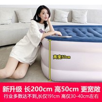  Folding bed Cheering lazy inflatable mattress Sofa bed Floor shop thickening punching air cushion bed Air sheets Double