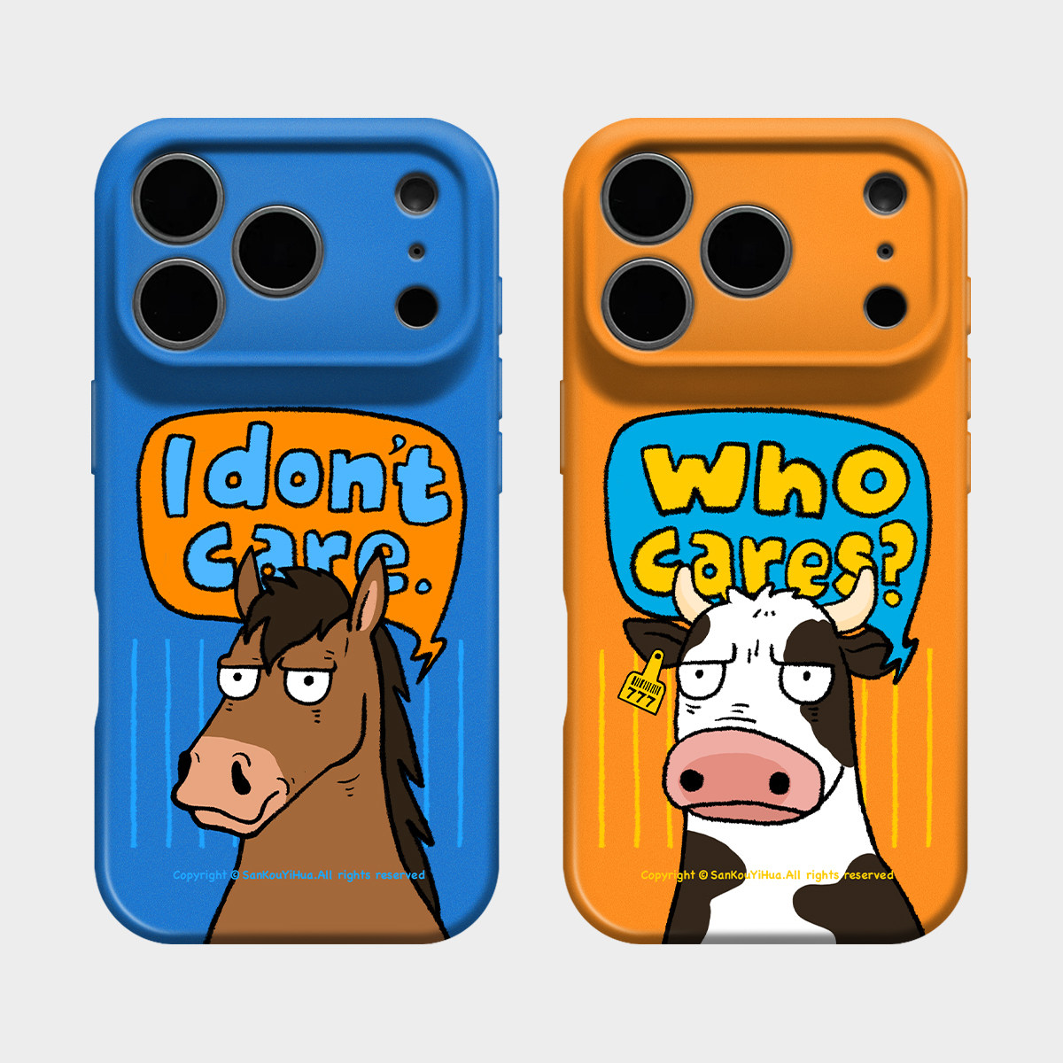 Cow Horse Couple — Sunflower Cat & Cow Horse iPhone Case