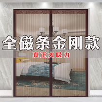 Anti-mosquito curtain full magnetic strip magnetic screen door summer Diamond net fly screen anti-fly screen self-priming magnet